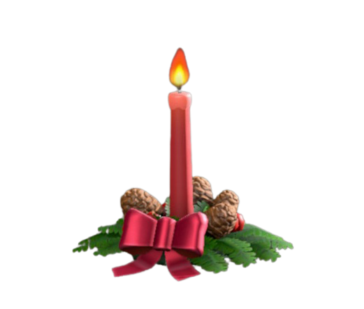 クリスマスキャンドル画像