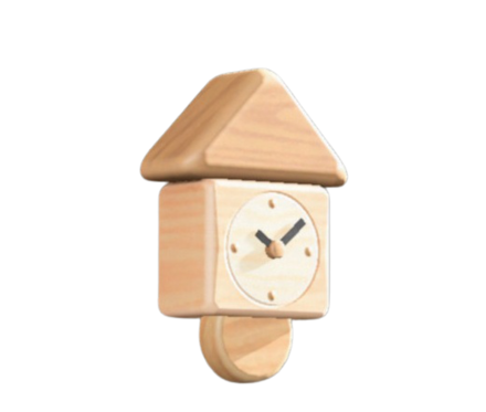 つみきウォールクロック画像