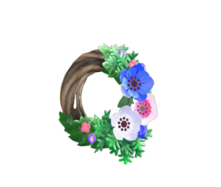 クールなアネモネのリース画像