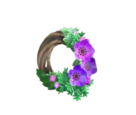 シックなアネモネのリース画像