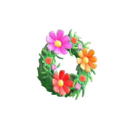 キュートなコスモスのリース画像