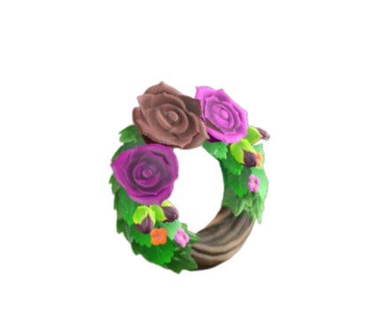 ダークなバラのリース画像