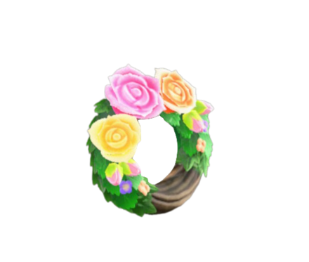 ファンシーなバラのリース画像