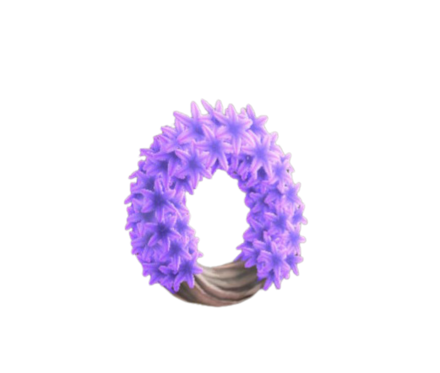 むらさきのヒヤシンスのリース画像