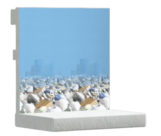 ゴミのやまなかべ画像