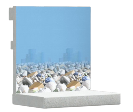 ゴミのやまなかべ画像