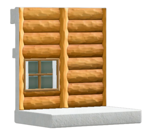 ログハウスのかべ画像