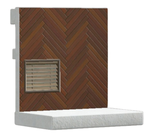 こげちゃのヘリンボーンのかべ画像