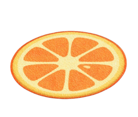 オレンジのラグ画像