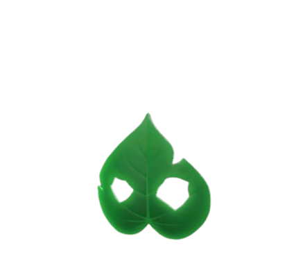 はっぱのおめん画像