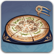 ジンオリジナル料理眠気覚ましピザ