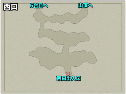 ホブス山西口のマップ画像