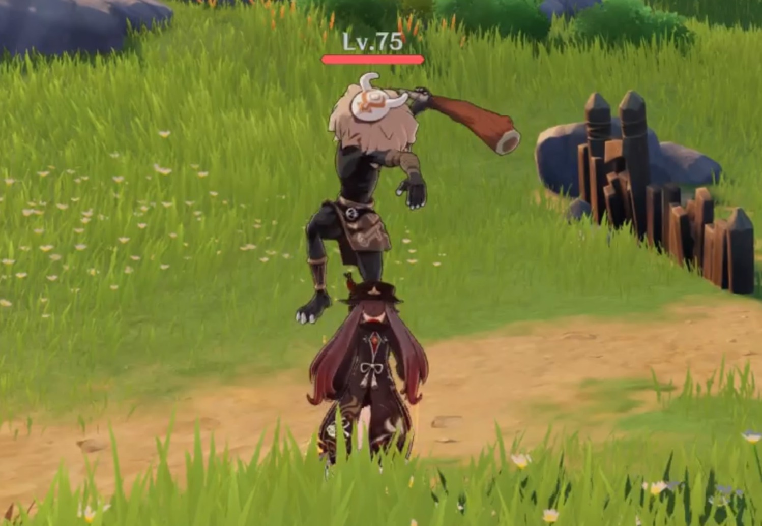 ジャンプ棍棒攻撃