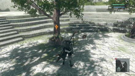 散らばった積荷の場所