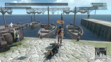 故障した船の場所