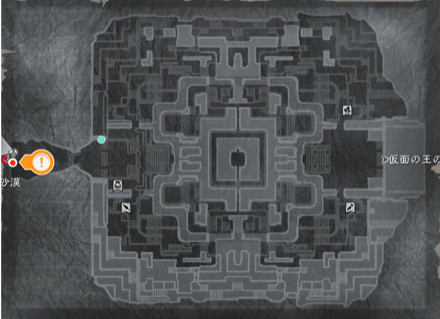 封印されたマモノのマップ