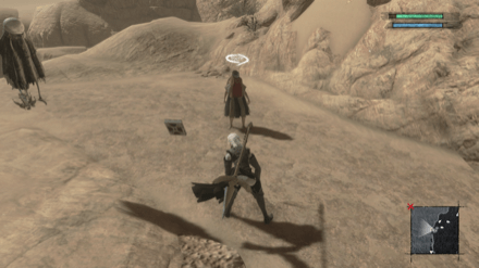 砂漠の影の場所