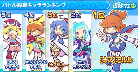 バトル設定ランキング