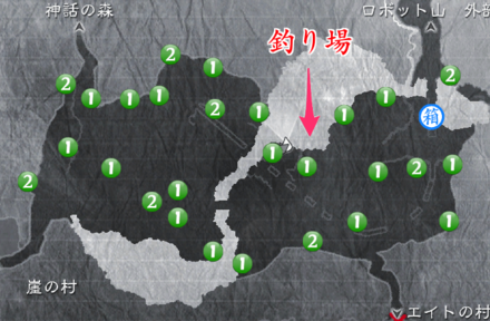 北平原のマップ