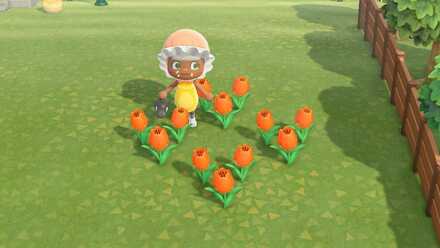 オレンジのチューリップの作り方