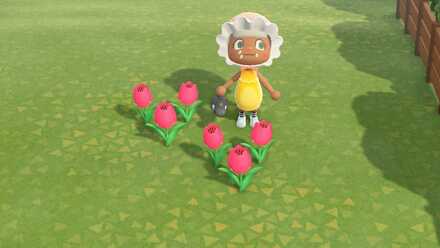 ピンクのチューリップの作り方