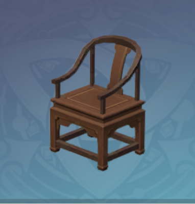 松の背もたれ付きお茶椅子の画像