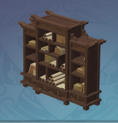 朱漆垂香の巻物棚の画像