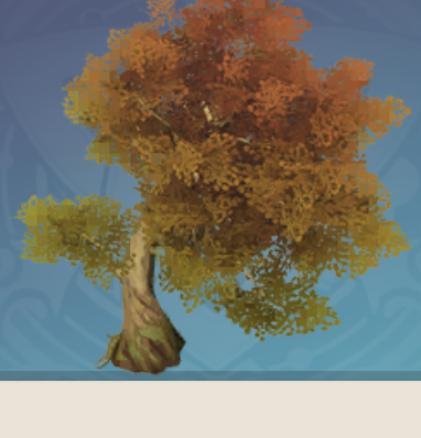 金葉の盤伏の木の画像