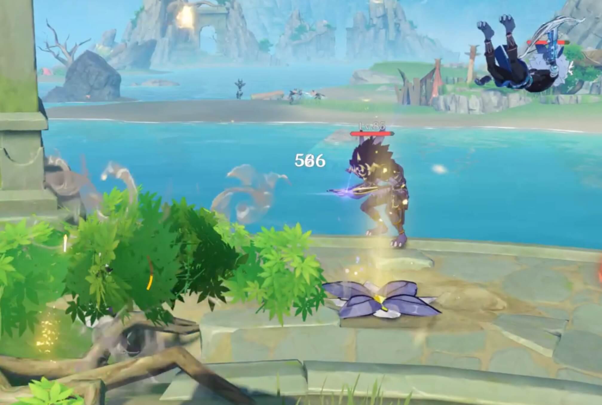 ヒルチャールは海に落とせばすぐ倒せる