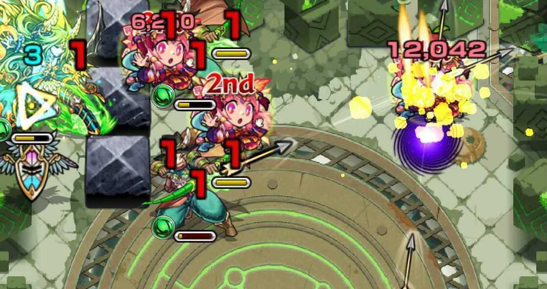 りんご付きの味方に矢が放たれる