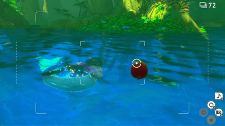 ふわりんごをミロカロスに当てる