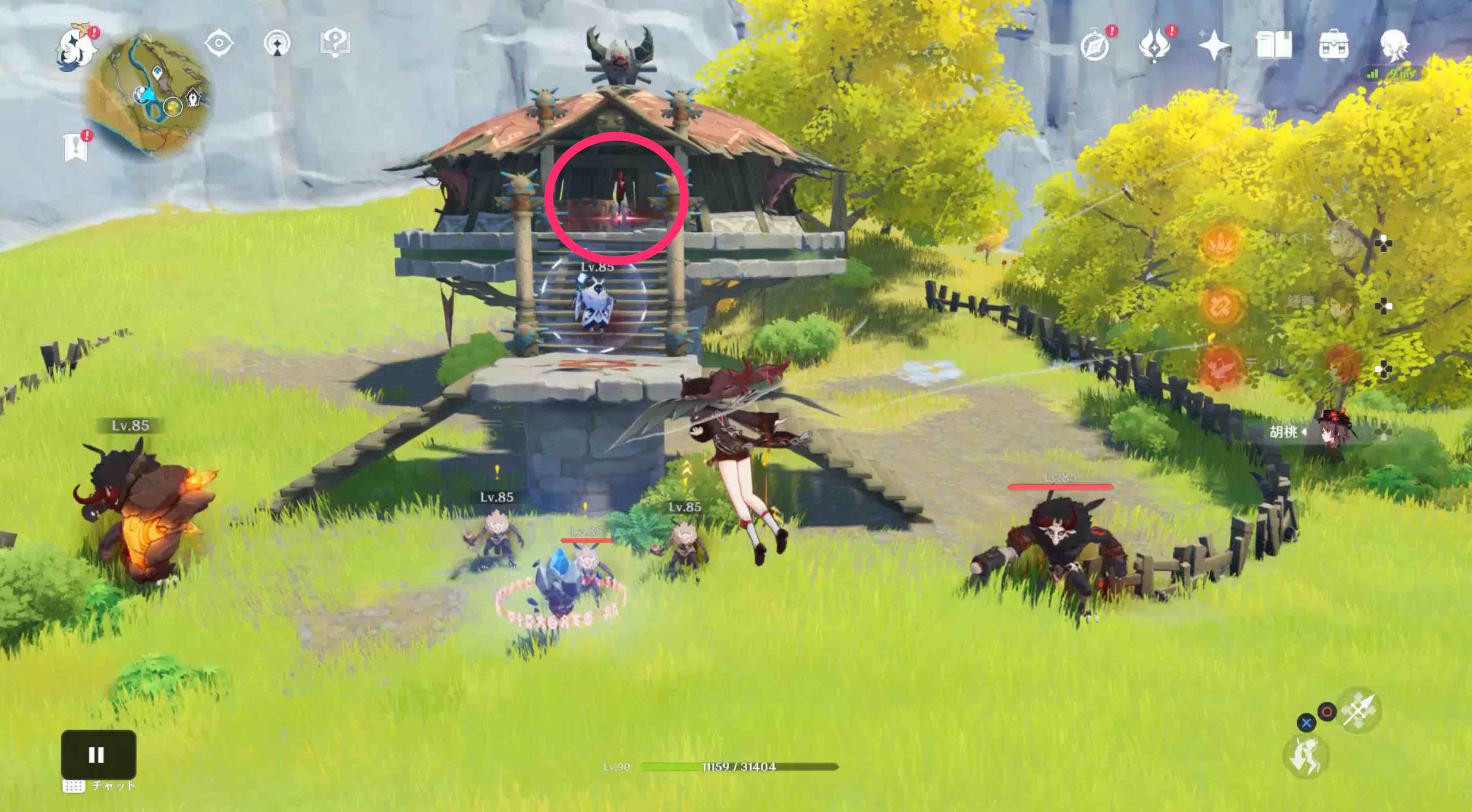 変異の石は屋内