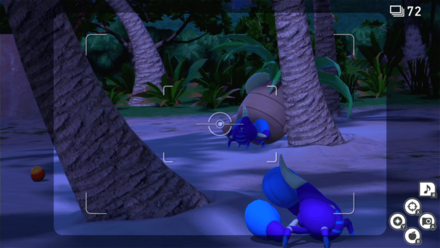 マケンカニがナッシーを攻撃して起こす