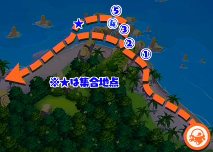 各所でマーイーカにふわりんごをあげる