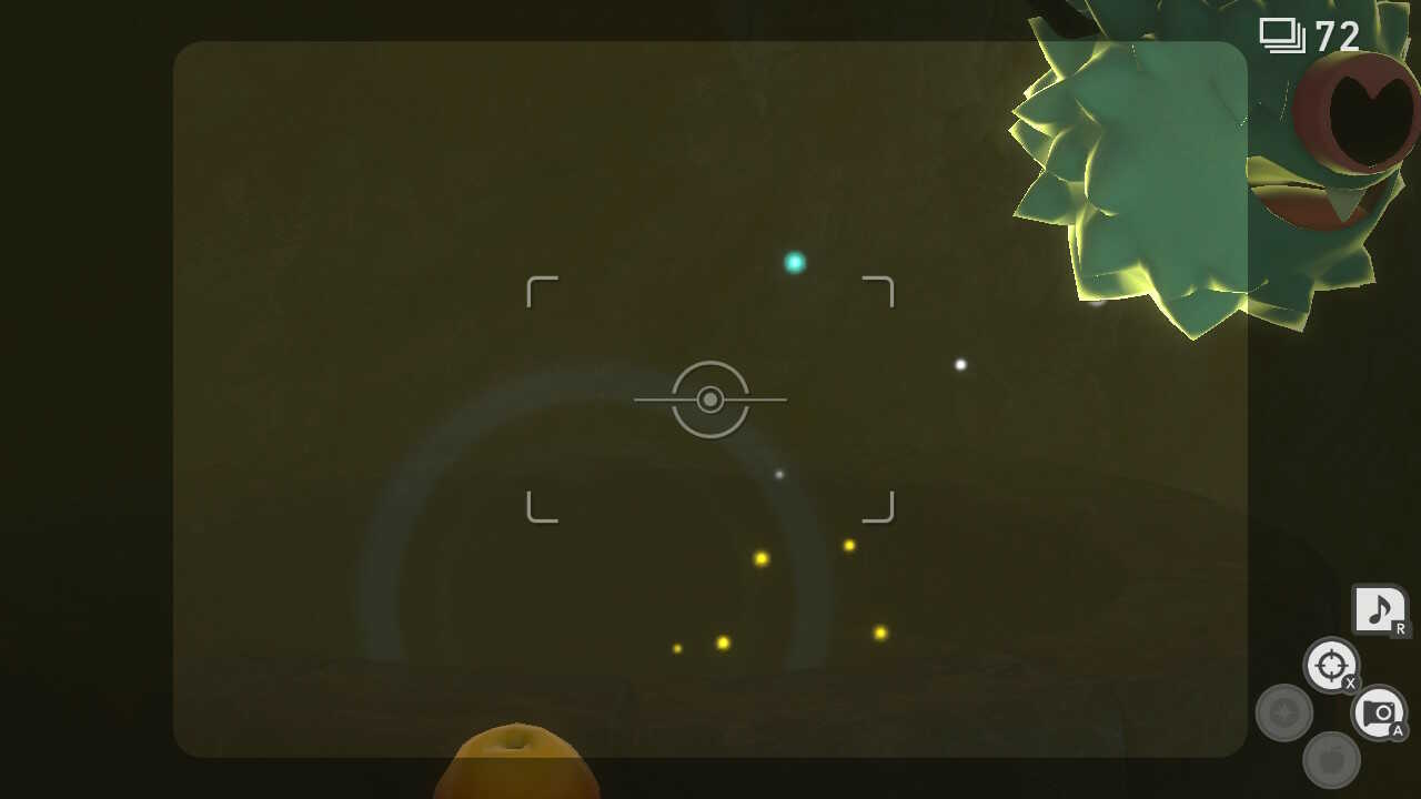 ①井戸にふわりんごを投げ入れる