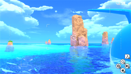 ホエルオーの手前でカメラを左に