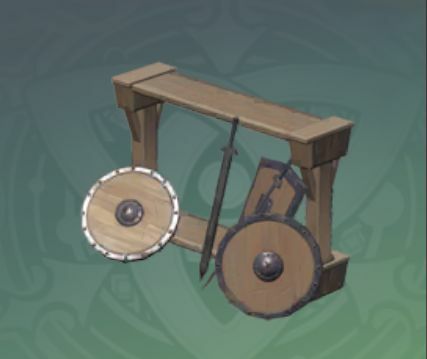 杉の武器棚の画像