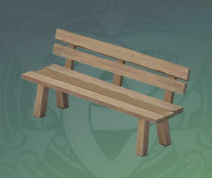 平らな木製ベンチの画像