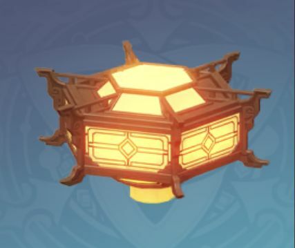 六角形提灯「和気致祥」の画像