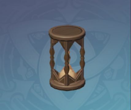 精巧な砂時計の置物の画像