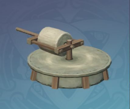 大型の石造研磨台の画像