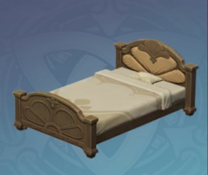 そよ風に守られたベッドの画像