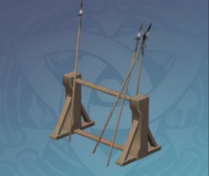 堅木の兵器棚の画像