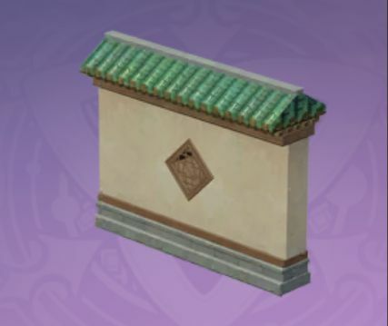 古宅の庭壁「屋根の下の四季」の画像