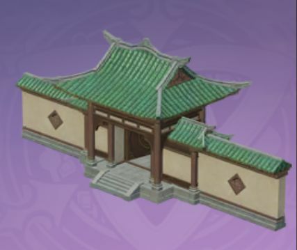 古宅の大門「通雲の門」の画像