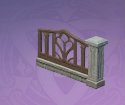 模様が彫られた庭園の壁の画像