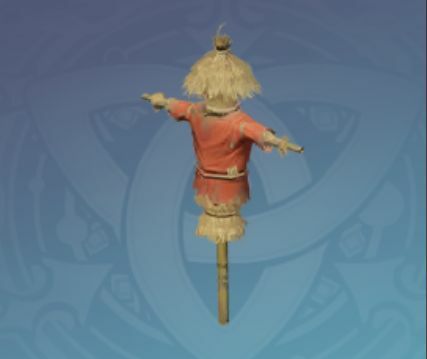 笠をかぶった赤衣カカシの画像