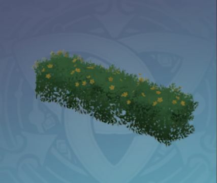 花期の低木の画像