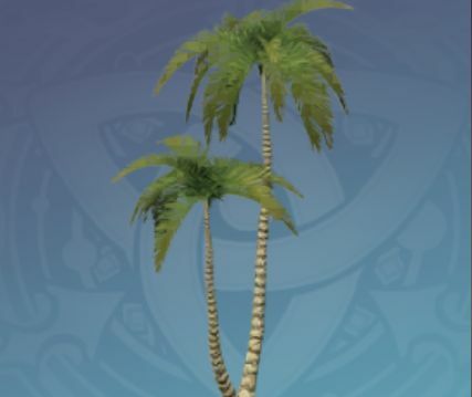 銀鉤のヤシの木の画像