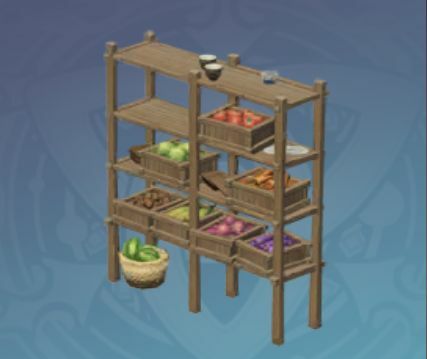 垂香の厨房棚の画像